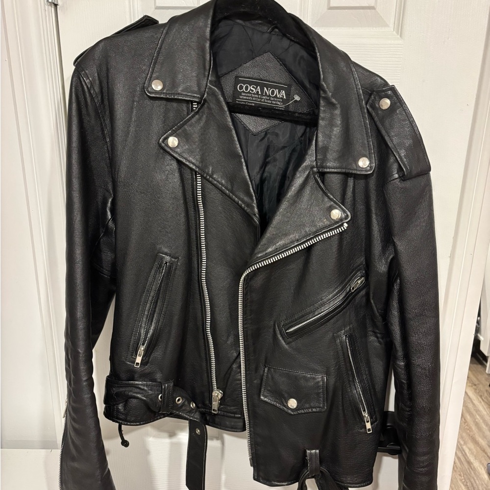 Unique Vintage Black Leather Jacket